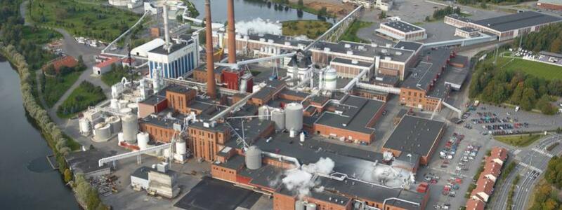 Aerial view of the plant. Photo: Suomen Ilmakuva Oy/UPM