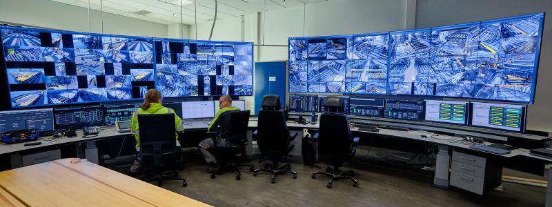 Th Metsä Fibre Rauma control room. Photo: Metsä Group