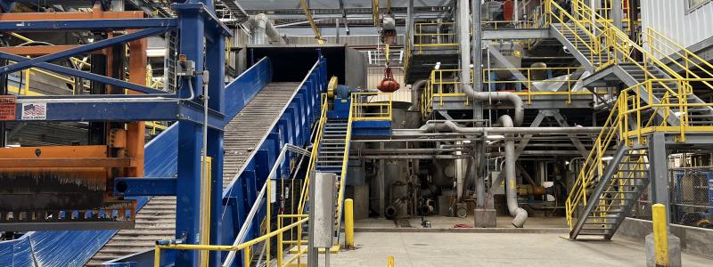 The assets owned by Total Fiber Recovery @ Chesapeake come from the company's 45,000-square-foot plant, which was outfitted to pulp, clean, screen and dry 100% post-consumer recycled fiber, delivering it as a kraft-wrapped bale. Photo: Tiger Group