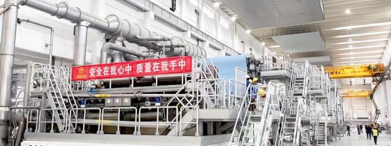 Voith and APP teams celebrate the successful start-up of PM 6 at the mill site. Photo: Voith