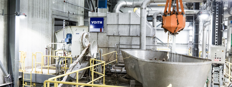 Green Bay Packaging’s stock preparation upstream of PM4. Photo: Voith