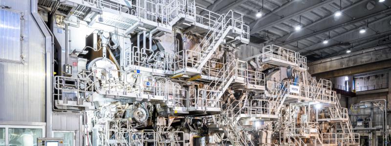 Mondi starts up Duino recycled containerboard machine with Voith; once ramped up it will produce 420,000 tons annually. Photo: Mondi