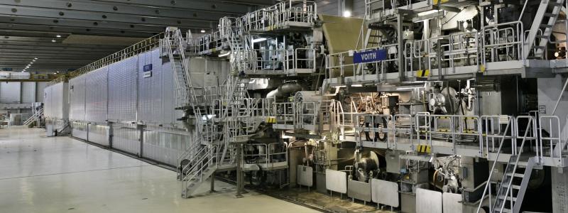PM 9 was initially launched as the fastest paper machine for lightweight containerboard and increased Saica’s production capacity by 350,000 tons per year.