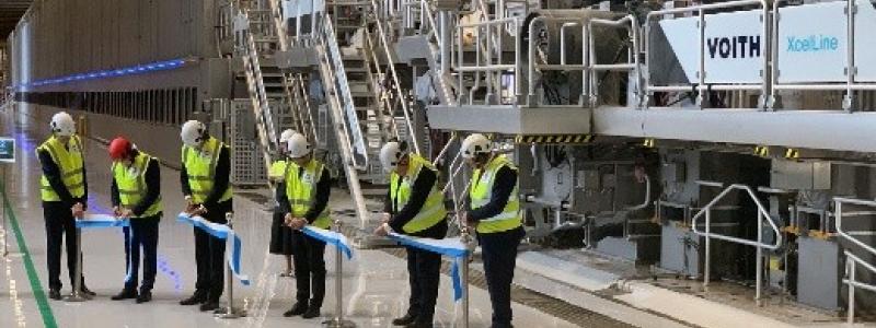 Inauguration of the newly rebuilt PM6 at the Stora Enso Oulu mill. Photo: Voith
