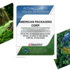 Waste reduction graphic. Photo: PRNewsfoto/American Packaging Corporation