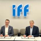Antti Salminen CEO Kemira and Erik Fyrwald CEO IFF. Photo: Fotograf/Kemira