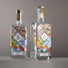 The folder showcases five label materials, each paired with a printed sample that demonstrates how UPM's materials perform with complex designs and rich embellishments. Photo: UPM Adhesive Materials