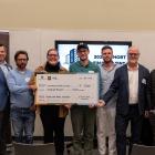 From left: Jason Reynolds and Laura Cullen, Woodworks; Gloria Camacho and Tim Lowrimore, GFF; John Henson, Welborn Henson (501 Edgewood Developer); Jennifer Rao, Chattahoochee Nature Center; Josef Bromovsky, Algoma (1500 Waters); Amerigo Contini, Ace Real Estate (1500 Waters); Tim Nichols and Steven Fisher, NO Architecture (501 Edgewood); and Matt Hestad, GFF. Photo: Georgia Forestry Foundation