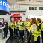 Group of journalists at the Stadler press event. Photo: Stadler