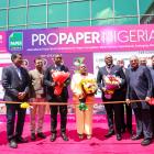 Chief Guest Honourable Folashade Ambrose-Medebem, Commissioner, Commerce, Cooperatives, Trade and Investment of Lagos State Government, Nigeria, inaugurates West Africa's flagship paper, packaging, and printing exhibition at Landmark Centre. Photo: ProPaper Nigeria