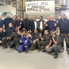 Toscotec and Gulf Paper Manufacturing (GPM) in front of PM2 at their Mina Abdullah paper mill (Kuwait). Photo: Toscotec