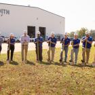 Voith is breaking ground on a multi-million-dollar expansion and modernization project at its roll service center in West Monroe, Louisiana. (From left to right: Jerad Wilson, Senior Vice President, CR Meyer; Jeff Berg, Chief Operation Officer FRS, Voith Paper; Sherry Bohannon, Manager of Engineering, Voith Paper North America; David Buchanan, President FRS North America, Voith Paper; Jamon Weathersby, Painter Mechanical Shop, Voith Paper; Adam Leach, Area Manager, Maintenance, Voith Paper; Doug Garsee, Supervisor of Production, Mechanical Shop, Voith Paper; Ethan Barr, Cover Shop Lead, Voith Paper; Omar Salinas, Poly Cast Technician Cover Shop, Voith Paper; Mayor Staci Albritton Mitchell; Kris Kelley, Executive Director, West Monroe Chamber of Commerce). Photo: Voith