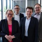 l.t.r.: Petra Hanke, Dr.-Ing. Tiemo Arndt, Dr.-Ing. Frank P. Meltzer, Carsten Melchert. Photo: Malte Kirchner/Zellcheming