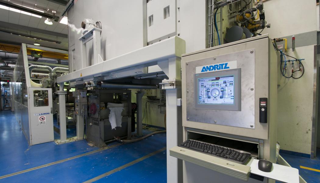 Spunlace pilot line at Andritz Perfojet, France. Image: Andritz