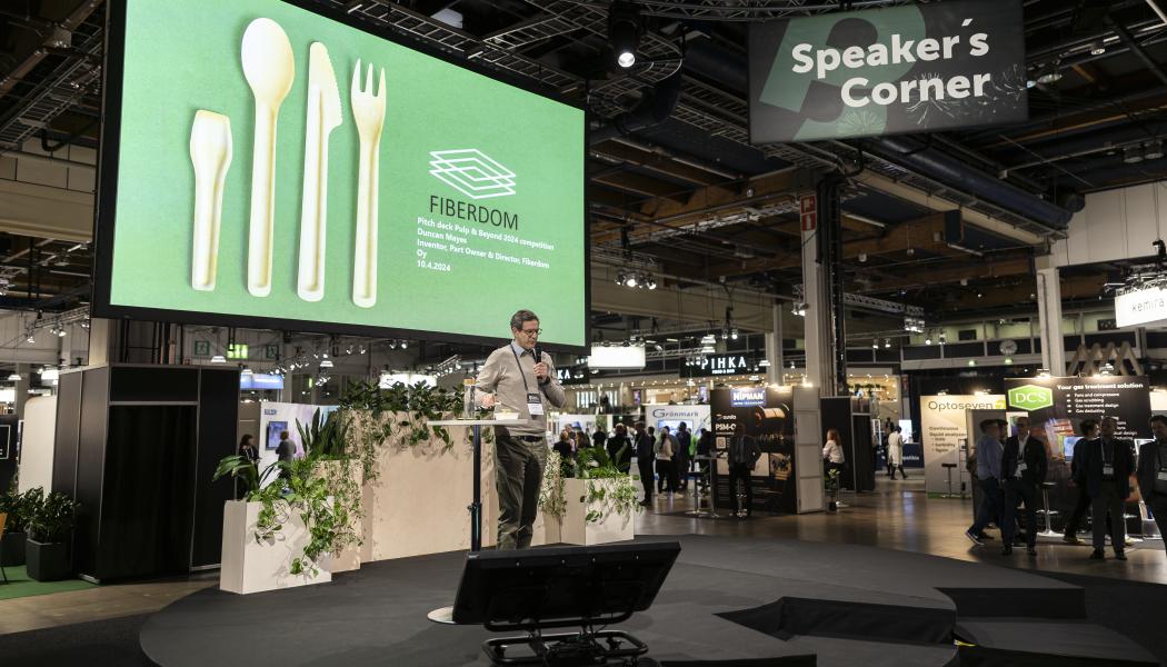 Start-up companies will certainly receive a great deal of attention at the Pulp & Beyond 2026 event, as they are also featured in the traditional start-up competition, “The Forest-Based Bioeconomy Startup Competition 2026”. Photo: Messukeskus