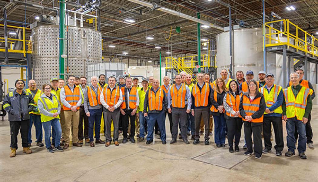 The state-of-the-art facility, which came online in Q4 2023, adds new capacity to the company’s water-based adhesive manufacturing. Photo: Greif