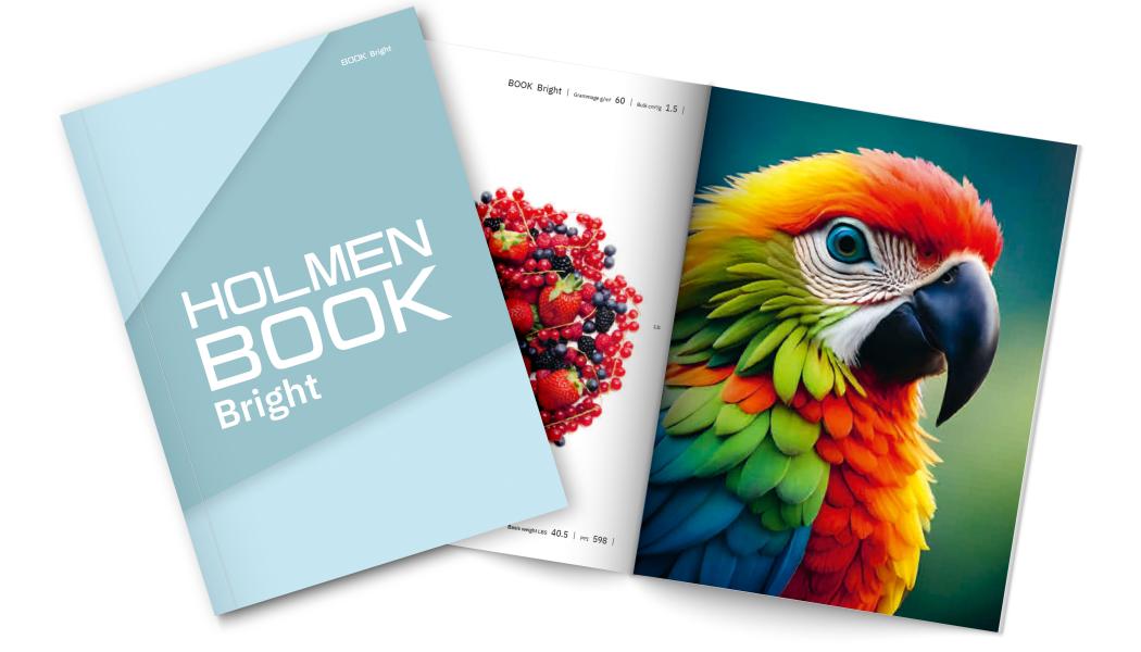 The paper is made from fresh fibres, a by‑product from sawmills and sustainable forestry, and is produced in a resource-efficient way at Holmen’s paper mills. Photo: Holmen 