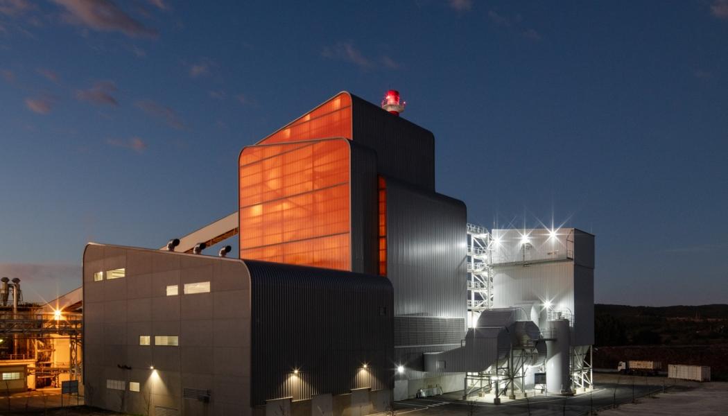  The company aims to scale world’s first industrial production of climate positive textile yarn. Caima Mill, in Constância, Portugal. Photo:  Altri