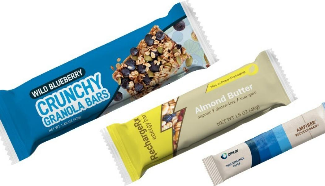 Amcor has launched its curbside-recyclable AmFiber Performance Paper packaging in North America. Photo: Amcor