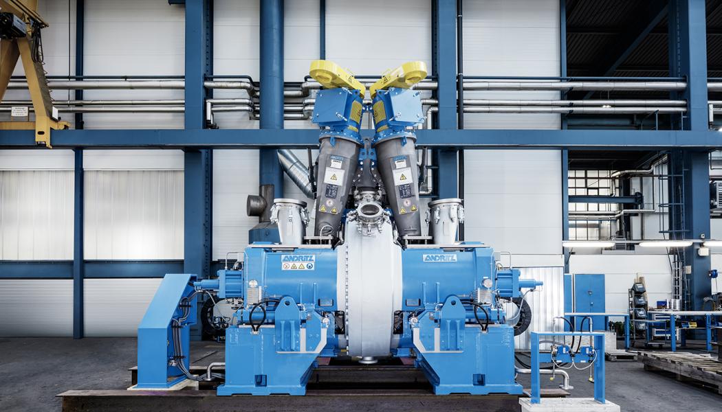 X68 refiner with advanced feeding system. Photo: Andritz 