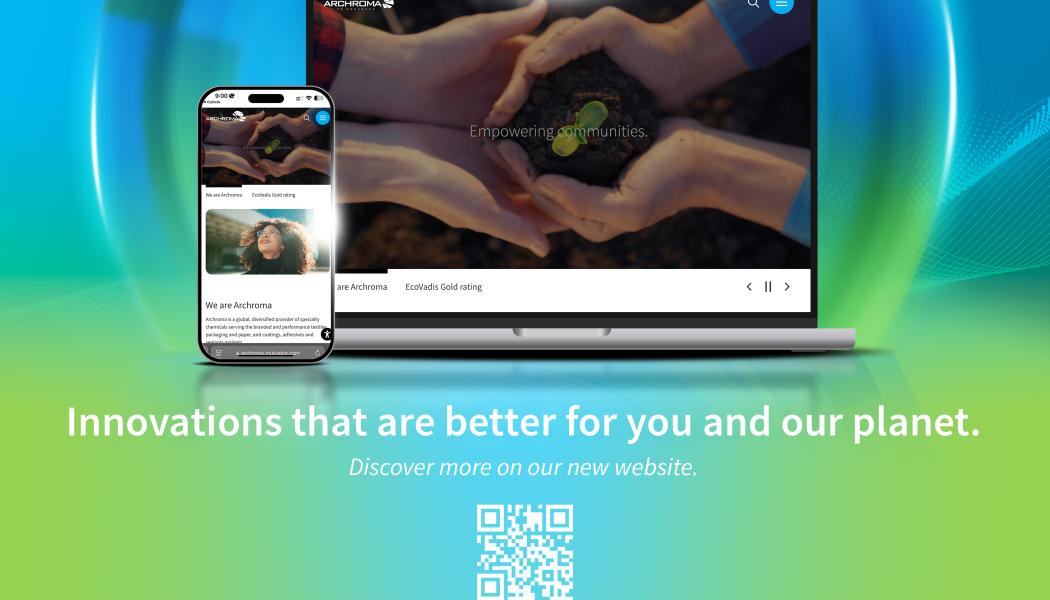 Archroma launches all-new website to support smarter, more sustainable choices across the textile and packaging value chains. Photo: Archroma

