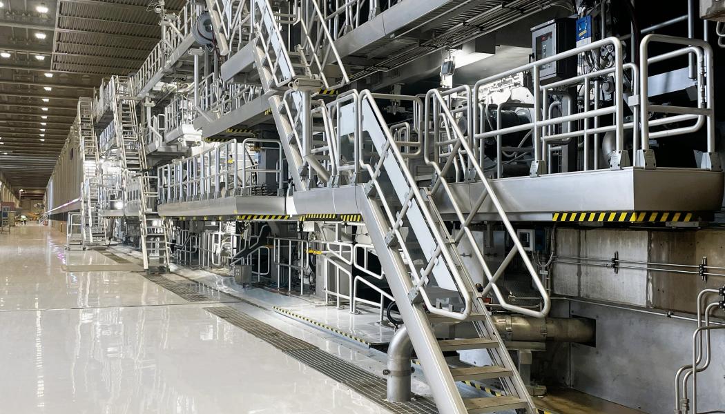 In 2022, Stora Enso decided to convert the remaining idle paper machine at the Oulu site into a highly flexible consumer packaging board line for folding box board (FBB) and coated unbleached kraft (CUK). Photo: Stora Enso