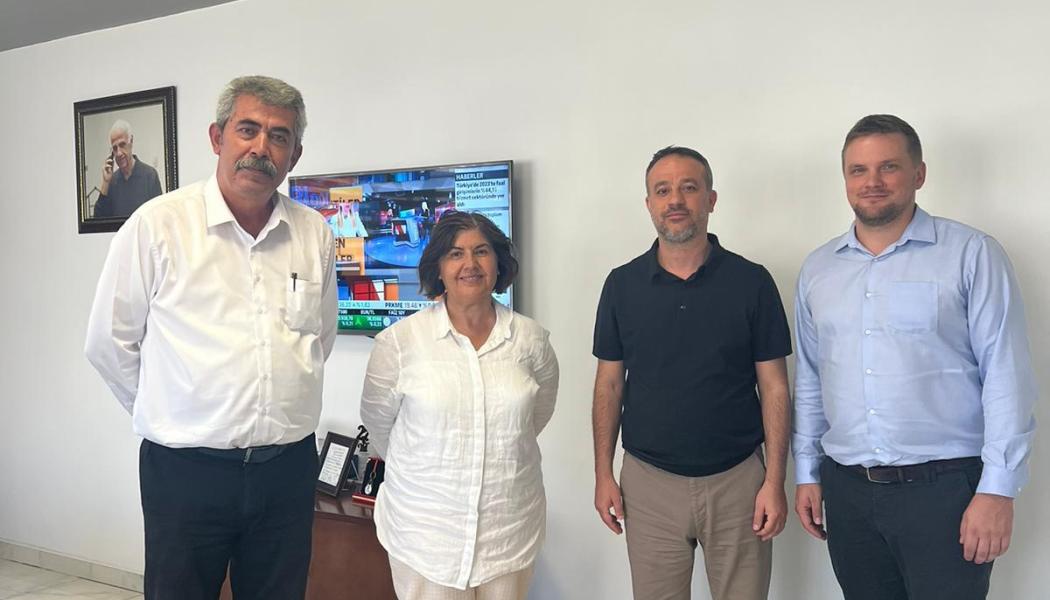 From the left: General Manager Alaaddin Yalçınözü, General Manager, Canan Paper, Hülya Balkan, representative, Runtech Systems, Fazil Özyaşar, Owner, Canan Paper, and Tommi Leander, Sales Manager, Runtech Systems. Photo: Runtech Systems