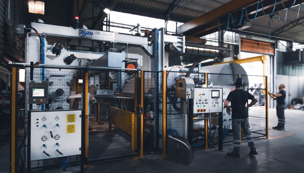 This initial phase, a key component of the overall revamp plan, involved the construction and installation of a new calender, pope reel, and the SilentDrive system in the after-dryer section.  Photo: De Iuliis