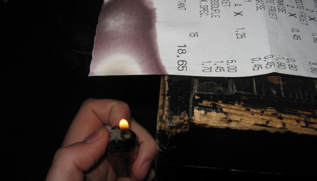 Thermal papers have special inks on them which turn black when heated. Photo: IIVQ-Tijmen Stam/WIkimedia Commons
