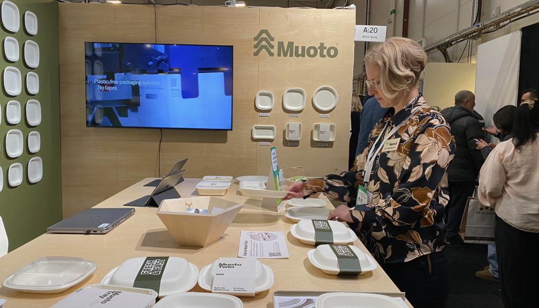 Metsä Group features Muoto products at a trade fair in Sweden. Photo: Simon Matthis