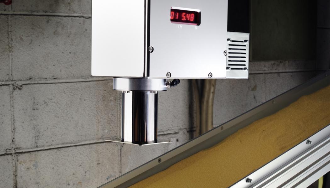 Moisture meters like Kett’s KB30 Smart Incline NIR Moisture Meter can prevent the overdrying of grain, flour, and other food products. Photo: Kett