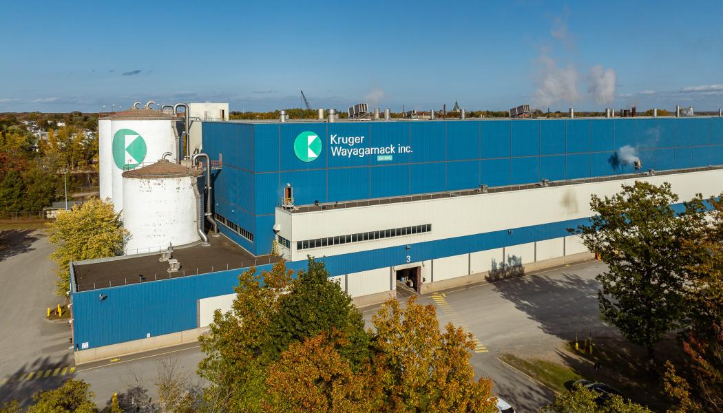 The initiative will enable the production of innovative label paper grades, reinforcing the Wayagamack Mill’s leadership in Québec and North America. The new, state-of-the-art equipment will enhance the Mill’s capacity for innovation, versatility and sustainability, helping to secure the future of its operations and its 285 jobs. Photo: CNW Group/Kruger Inc