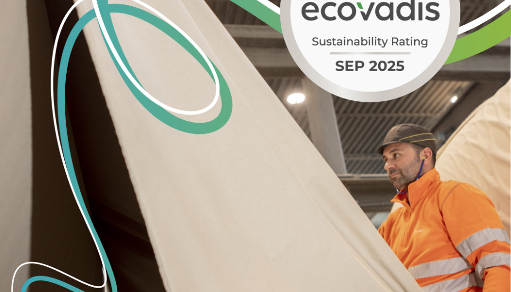 The EcoVadis rating is based on international sustainability standards such as the Ten Principles of the United Nations Global Compact, International Labour Organization (ILO) conventions, GRI (Global Reporting Initiative) standards, ISO 26000 standard, and CERES principles (Coalition for Environmentally Responsible Economies). Image courtesy: Lucart
