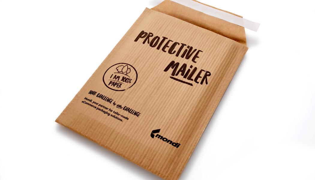 Protective mailer. The recognised products serve customers in eCommerce, food, transit, electronics and consumer goods markets. Photo: Mondi