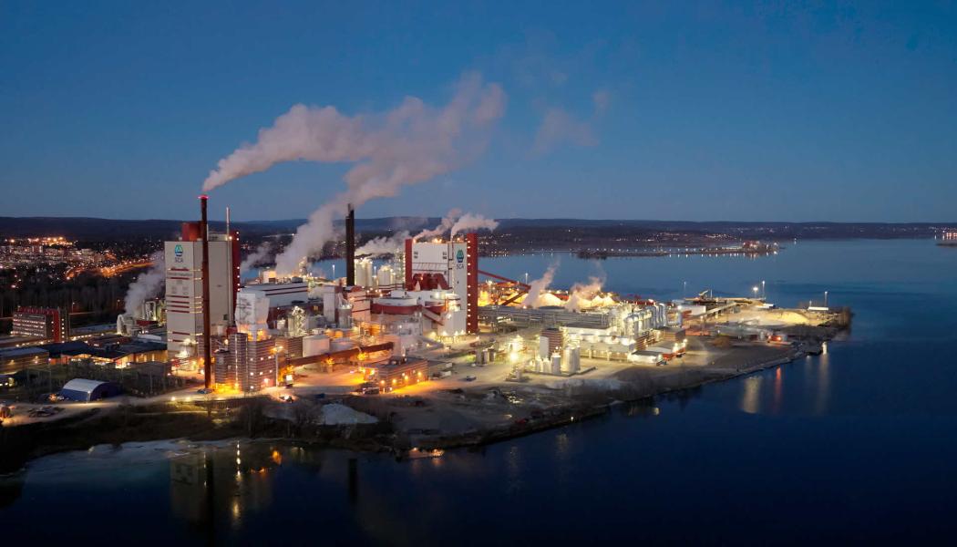 The Östrand pulp mill. Photo: Torbjörn Bergkvist/SCA