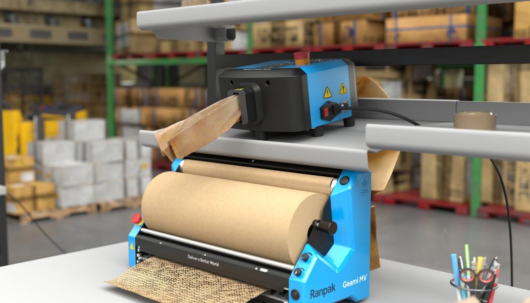 Now available in Europe and Asia-Pacific, Ranpak’s smallest converter to date combines speed, simplicity, and high-quality packaging materials. Rollout is planned for 2026. Photo: Ranpak
