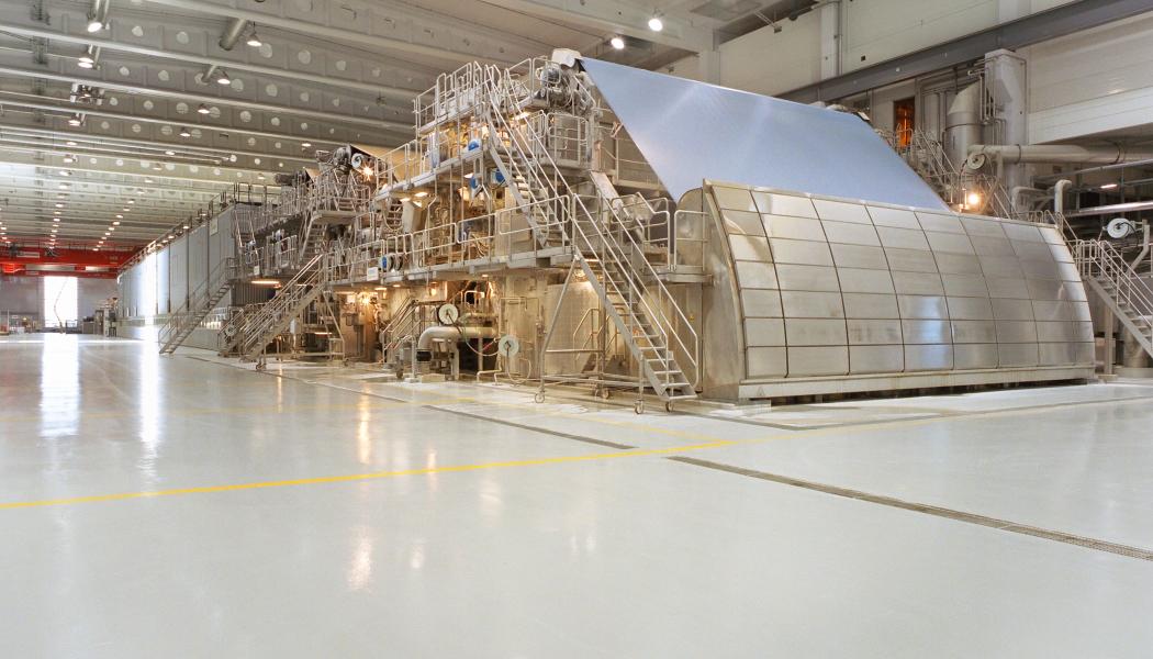 Paper machine at a Stora Enso mill. Photo: ABB
