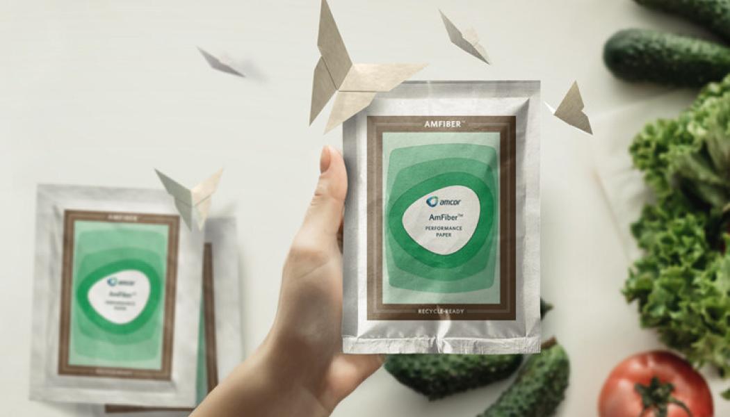 Amcor AmFiber(TM) performance paper recycable in Brazil. Photo: Amcor/PRNewswire
