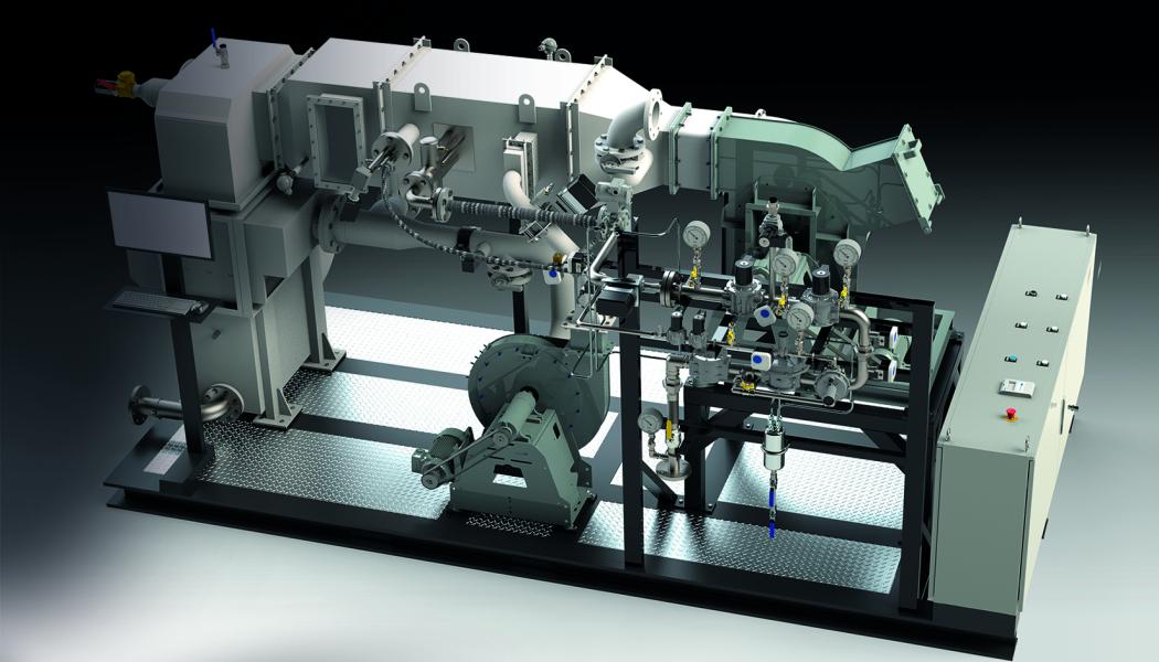 Toscotec’s air system test bench for TT Hydrogen Burner.