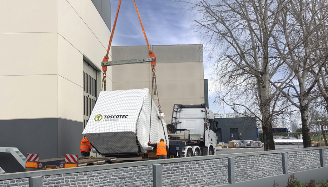 UnionPel’s TT Hood at Toscotec’s headquarters facility in Lucca, Italy.  Photo: Toscotec