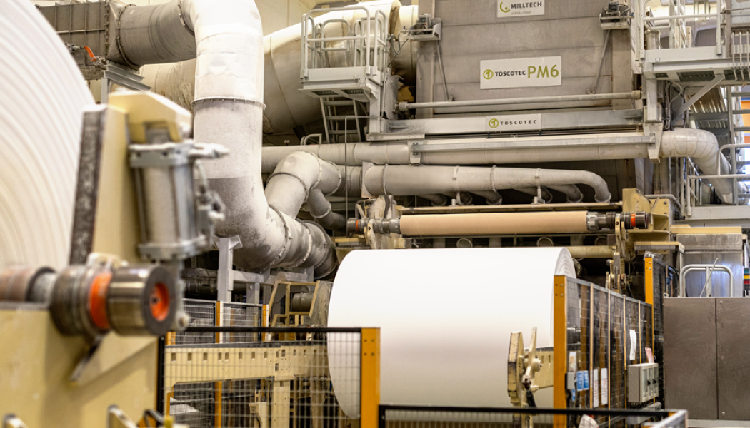 Toscotec-supplied AHEAD tissue machine (PM6) at UAB Grigeo Tissue’s facility in Grigiskes, Lithuania. Photo: Toscotec