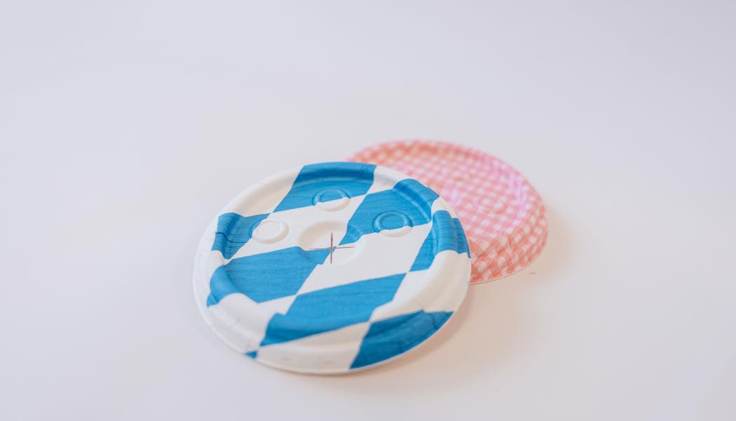 Dry Molded Fiber samples with examples of Seaman Paper’s patterned barrier crepe paper. Photo: PulPac