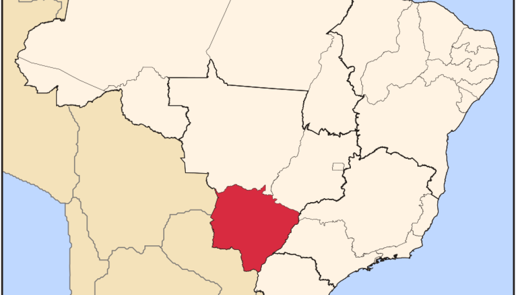 Brazil's Mato Grosso do Sul state. Map: Raphael Lorenzeto de Abreu/Wikimedia Commons