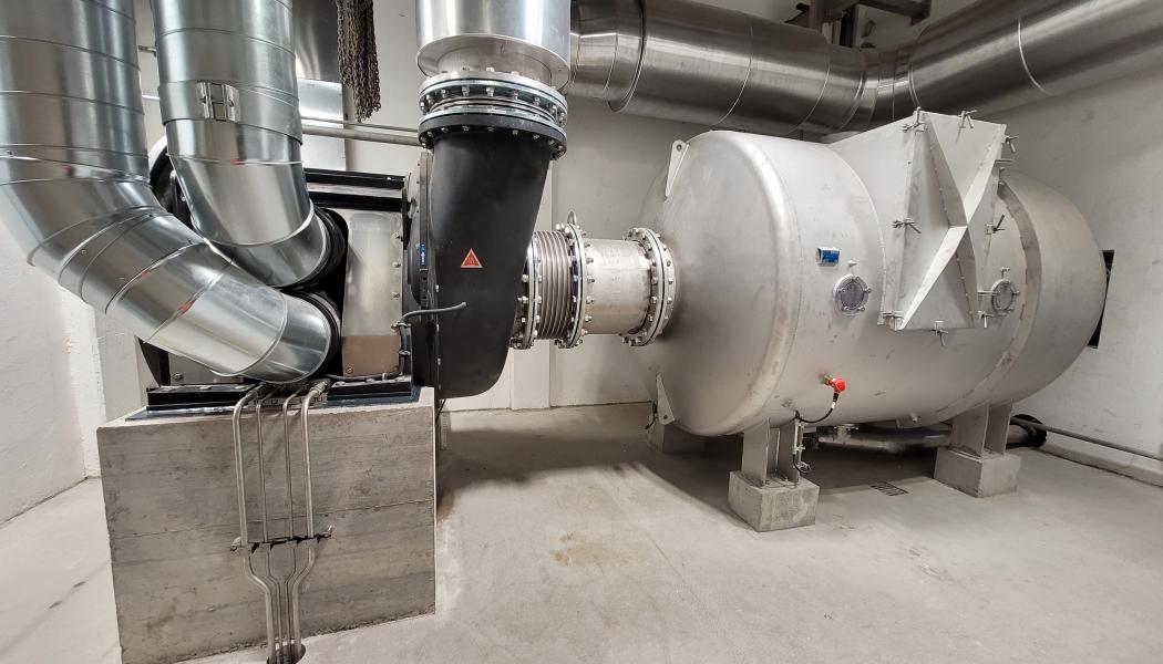 EP Turbo Blower has a small footprint, which makes it optimal for rebuild projects. Photo: Runtech