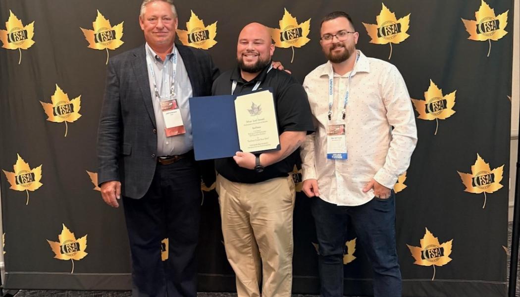 Representatives from SunDance accept industry recognition. Photo: SunDance 