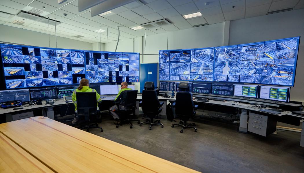 Th Metsä Fibre Rauma control room. Photo: Metsä Group