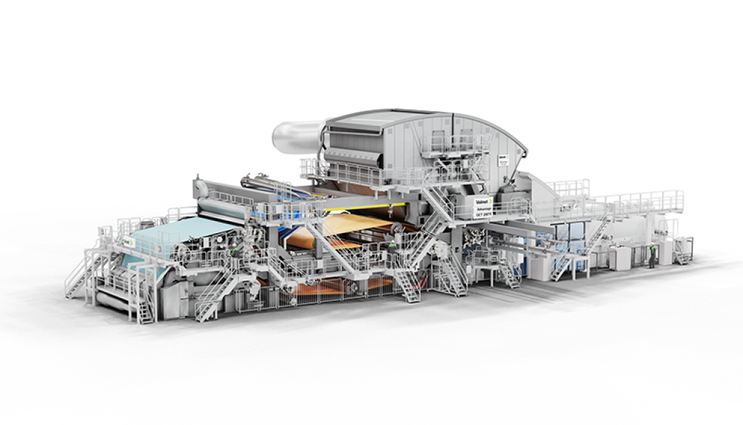 The new tissue machine line will have a width of 5.6 m and a design speed of 2,200 m/min. Image: Valmet