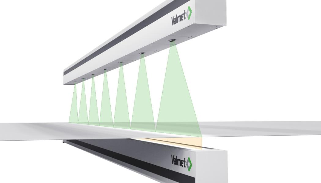 The Valmet IQ WIS has new high-performance Valmet area cameras that enable high-resolution imaging even at fast web speeds. Low-angle reflection inspection geometry enhances the visibility of 3D surface defects like scratches and wrinkles, and glossy defects like roll marks. Image courtesy: Valmet 