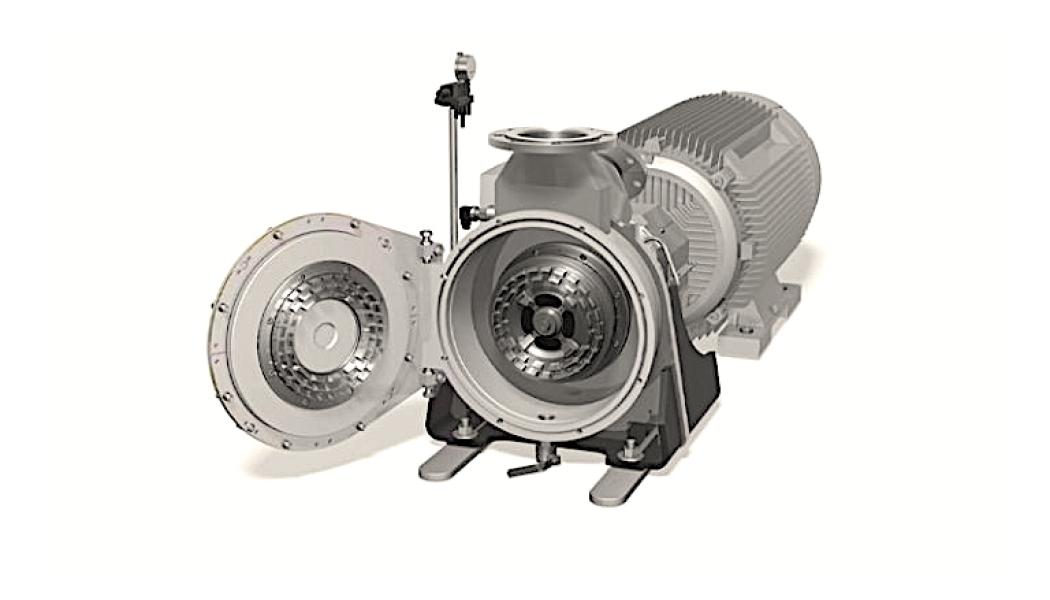 The InfibraDeflaker features a compact design intended to reduce space requirements in production facilities. According to the manufacturer, the modular system also allows mills to switch quickly between single-disc and double-disc configurations. Photo: Voith