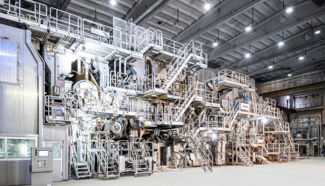 Mondi starts up Duino recycled containerboard machine with Voith; once ramped up it will produce 420,000 tons annually. Photo: Mondi
